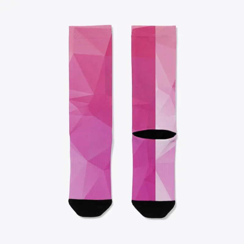 Pink Gem Crew Socks