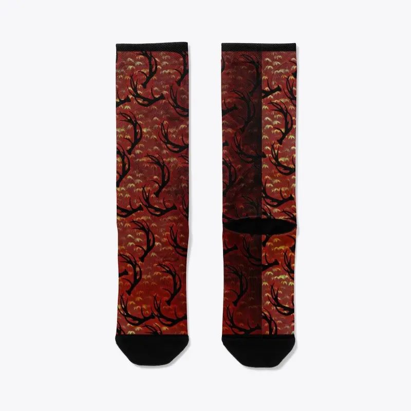 Red October Crew Socks