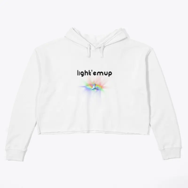 Classic Prism Crop Hoodie